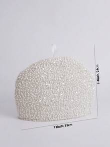 1 pièce Housse à théière brillante, Couvercle de plateau de dessert, Retour à l'école