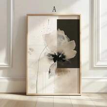 1Pc/2Pcs Be Đen Hoa Trừu Tượng Thực Vật Nghệ Thuật Treo Tường Trang Trí Áp Phích Hiện Đại Tối Giản Tranh In Canvas Thời Trang Cho Phòng Khách Phòng Ngủ Văn Phòng Tại Nhà Ký Túc Xá Trang Trí Thiết Kế Nền Tường Ảnh Có Khung/Không Khung - Nhiều màu - Xem 3