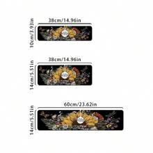 1 件家居装饰、水龙头盖垫、耐用涤纶、防水防滑、适用于厨房和浴室、带吸盘轻松安装、非常适合夏季和日常装饰、礼物、浴室垫 | 水龙头垫 | 耐用水龙头垫、水龙头配件 - 彩色 - 查看 3