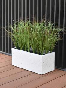 Artificial Plants Onion Grass Outdoor Artificial Tall Grass Tall Fake Shrubs Wheat Grass UV Resistant Greenery Stems Faux Bushes Plant For Indoor Outdoor Garden Office Home Decor,Outdoor Fake Grass, Green Leafy Decorations,Wedding Decor Grass