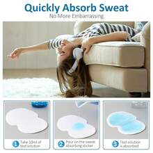 Underarm Sweat Pads, Fight Hyperhidrosis,For Men And Women Comfortable, Non Visible, Extra Adhesive, Disposable Dress Guards/Shields, Non Sweat Armpit Protection(Random Color And Style ) Summer Cooling,Beach,Travel - one-size - View 4
