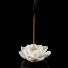 1pc Ceramic Lotus Flower Incense Burner, Incense Holder, Floral Aroma Diffuser, Spiritual Relaxation Home Decor, Suitable For Home, Office, Bedroom, Living Room, Multiple Colors Available - Lotus Incense Holder - View 8