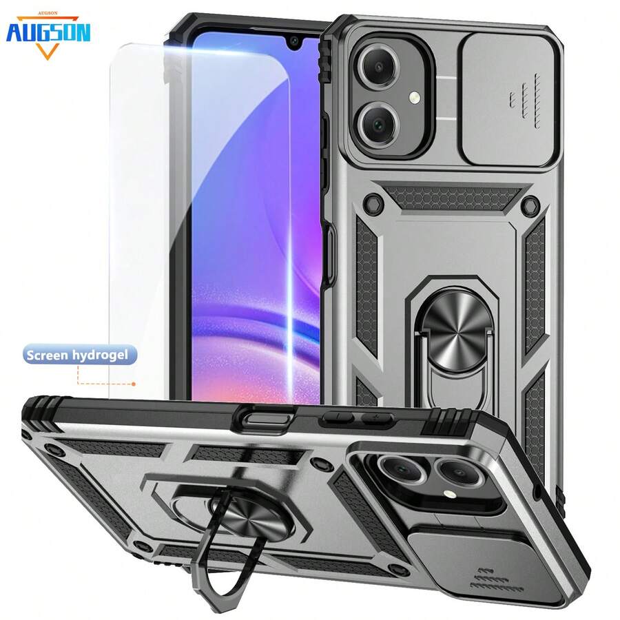 Multi-Functional Military Window Opener + Magnetic Clip + Phone Holder - Silver + Screen Protector - View 1