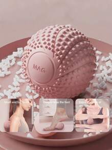1PC Fascia Ball, Foot Massage Ball, Yoga Muscle Relaxation, Foot Hedgehog Ball, Yoga Magnetic Fitness Ball, Arch Peanut Ball, Suitable For Indoor And Outdoor Fitness, Gym Yoga, Home Fitness And Relaxation, Magnetic Attraction, Festival Gift, Mother's Day Gym Accessories
