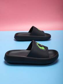 Sandalias infantiles de espuma, livianas y antideslizantes con fondo suave, diseño de dibujos animados lindos, cómodas y de secado rápido, sandalias casuales unisex para la playa para niños mayores
