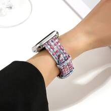 1 pieza Correa de reloj de efecto de mosaico para mujer, compatible con 38/40/41/42/44/45/49mm Ultra/SE/10/9/8/7/6/5/4/3/2/1