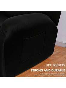 4-Trozo Funda Sofá Reclinable Elástica Y Dividida,Funda para Sillon Impermeable,Antideslizante.Elástico y Lavable - Café integral - Ver 6