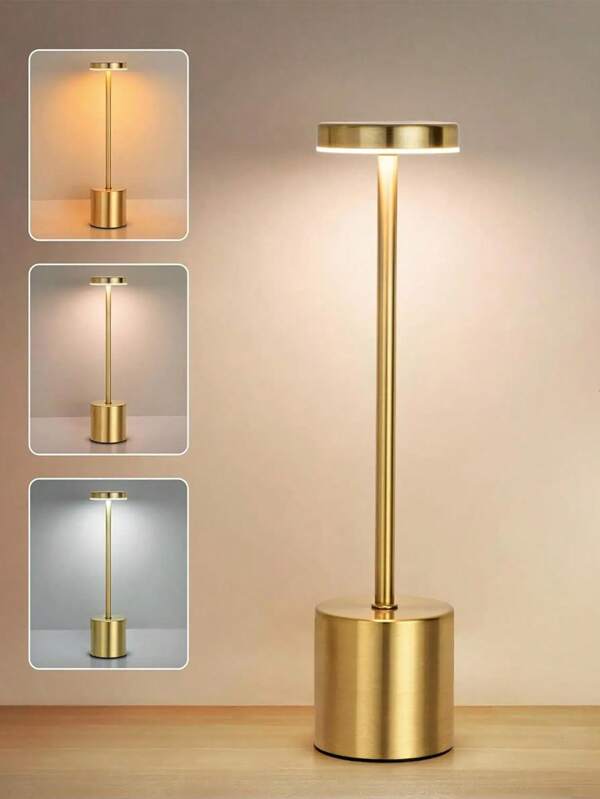 1 Stück Bartresen Tischlampe, kommerziell, LED, Außen Ambiente Licht, Metallschirm, Druckknopfsteuerung, abnehmbar, USB dual verwendbar, Lithium-Batterie-18650 Serie, wiederaufladbar, ≤36V, für Restaurant, Bar, Tischplatte, Outdoor Nutzung