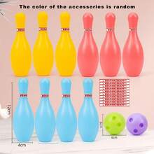 Kids Bowling Game Set, Indoor Sports & Recreational Activity, Preschool Interactive Stacking Toys - Multicolor - View 6