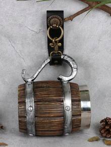 1 chiếc giá đỡ cốc giả da thời Trung cổ, móc treo thắt lưng phong cách Steampunk cổ điển cho trang phục LARP thời Phục Hưng, phụ kiện đựng đồ uống kiểu retro - Nhiều màu - Xem 8