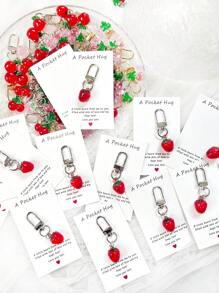 1/5/10 Peças Delicado e Fofo Chaveiro Pendente de Flor, Morango, Cereja, Maçã, Coração, Charme e Acessório da Moda para Bolsa, Presente Ideal para Festa, Natal, Aniversário, Ação de Graças para Mulheres, Decoração DIY de Carteira e Bolsa no Estilo Y2K, Ótimo para Família, Amigos, Professores, Colegas de Classe e Parceiros