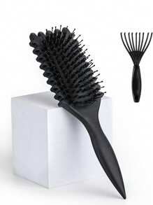 Curl Defining Brush For Women – Curl Shaping & Anti-Pull Detangler For Curly Hair – Defines Curls, Separates Strands, Reduces Frizz – Designed By Candy Brush, Hair Brush, Comb, Hair Tools, Hair Products And Accessories For Barber Salon Beauty Travel Essentials