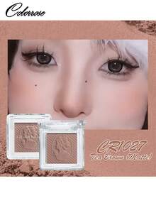 COLORROSE Flash Glow Cheeks Powder Blush, Matte & Bright Shimmer Face Blush, Light, Smooth, Blendable, Highly Pigmented,Highlighter And Eyeshadow All In One, Facial Beauty Cosmetic Makeup - CR1027 - View 2