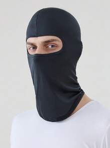 1 pièce Cagoule pour hommes pour vélos, motos et casques d'extérieur - Couvre-chef complet avec protection du cou et intérieure, masque de ski pour hommes et femmes, masque respirant d'été pour cyclisme homme, couvre-tête pare-soleil, casquette de cyclisme de couleur unie couvrant entièrement