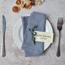 12pcs/Pack 42*42cm/16.5*16.5in Soft Fringe Linen Napkins, Multi-Color Square Handmade Serviettes For Wedding, Holiday Decor, Hotel, Wiping Cups, Christmas Dinner, Daily Use, Table Decoration, Tea Towels, Handkerchief