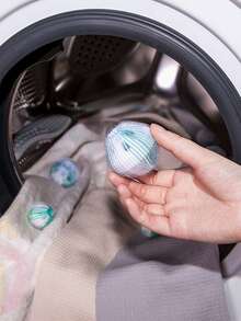 随机宠物毛发清洁球，洗衣球，防止缠结，去除绒毛，宠物毛发，污渍，适用于洗衣机，尼龙洗衣球