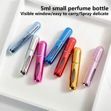 5ml Air Freshener Refill Bottle Portable Mini Refillable Spray Jar Scent Pump Empty Cosmetic Containers Atomizer For Travel Tool Hot Aluminum Air Freshener Container - Portable - Compact Portable Air Freshener Dispenser - Small Bottle Body Is Convenient For Carrying Around And Using During Business Trips.