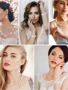 100/200/500pcs Plated Round Spacer Beads Czech Crystal Rhinestones For Jewelry Making, Bracelet - Silver White - View 6