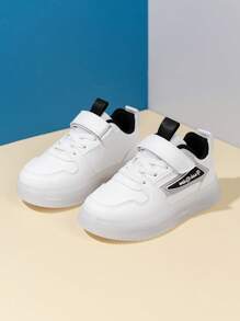 1 Pair Unisex Kids Shoes With LED Lights, Casual Sports Sneakers, Lightweight, Non-Slip, Durable, Suitable For Spring, Summer, Autumn & Winter