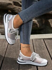Women's Breathable Mesh Casual Sports Running Sneakers