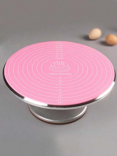 1 件圆形硅胶烘焙垫，不粘硅胶烘焙垫，带测量防滑面团垫，可重复使用硅胶垫，用于制作蛋糕、饼干、马卡龙、面包和糕点