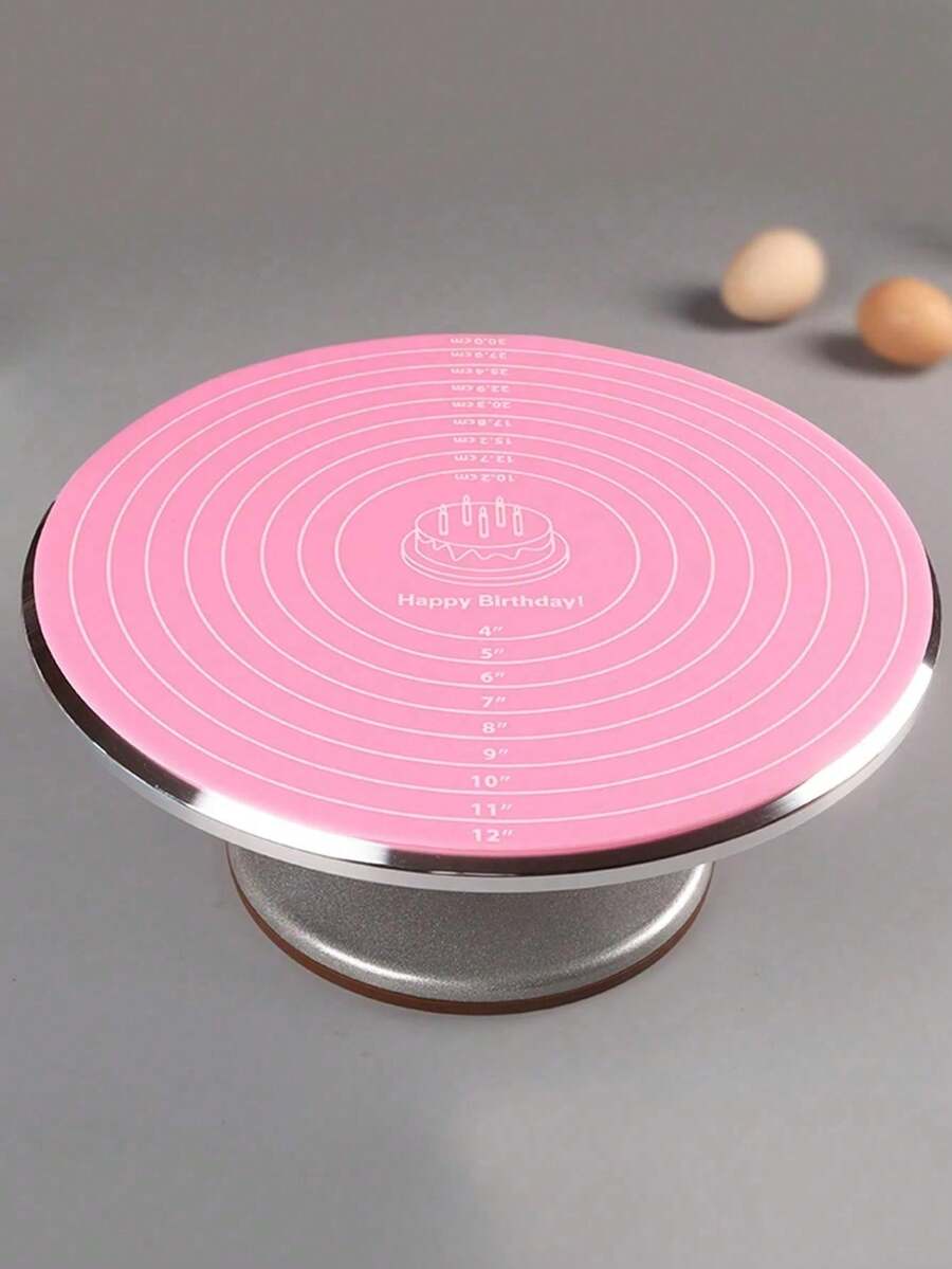 1 件圆形硅胶烘焙垫，不粘硅胶烘焙垫，带测量防滑面团垫，可重复使用硅胶垫，用于制作蛋糕、饼干、马卡龙、面包和糕点