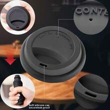 2 Double Coffee Mug, With Silicone Lid,12 Oz 2-Piece Insulated Coffee Mug With Lid,354mL, Reusable Glass Frozen Travel Coffee Mug With Lid,Dishwasher Safe For Morning Coffee, Hot Or Cold Beverages - Transparent - View 4