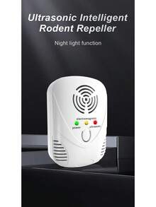 Ultrasonic Rodent Repellent Rodent Prevention And Extermination Rodent Traps Household Electronic Insect Repellent Rodent Repellent Animal Repellent - 白色 - 查看 3