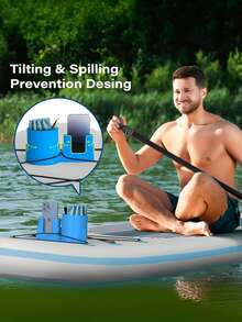 1pc Outdoor Kayaking Waterproof Phone/Drink Holder Mount For Surfboard - Multicolor - View 2