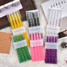 4pcs 8 Inch 10 Inch Classic Color Thread Twist Long Rod Candle Wholesale Household Creative Smokeless Twist Twist Styling Rod Wax