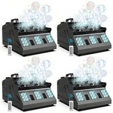 1500W Fog And Bubble Machine Fog And Bubbles 18 RGB LED Integrated Stage Effect Machine With Remote Control 7 Channels DMX512 Suitable For Christmas Decoration Home Carnival Party Wedding Music Performance Christmas Club DJ Bar - 英規插(220-240V) - 查看 10