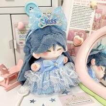 10cm Flower Girl Clothes Starfish Body Normal Blythe Doll Clothing 10cm Blue Princess Dress (Doll Not Included) - Multicolor - View 2