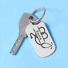 Laser Engraved Custom Name Nurse Doctor Keychain Stainless Steel Personalized Stethoscope Key Ring Birthday Graduation Gifts - Multicolor - View 8