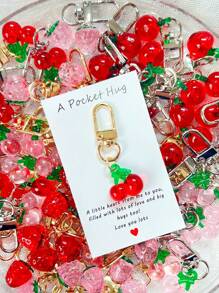 1/5/10 Peças Delicado e Fofo Chaveiro Pendente de Flor, Morango, Cereja, Maçã, Coração, Charme e Acessório da Moda para Bolsa, Presente Ideal para Festa, Natal, Aniversário, Ação de Graças para Mulheres, Decoração DIY de Carteira e Bolsa no Estilo Y2K, Ótimo para Família, Amigos, Professores, Colegas de Classe e Parceiros