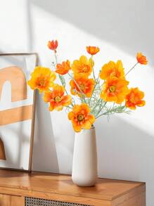 1PC/6PCS/12PCS 29.92Inch Artificial Flower Fake Daisy Flower UV Resistant Artificial Plant Used For Outdoor Room Office Wedding Decoration,Fall Decor,Autumn