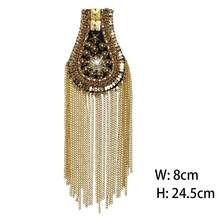 1 Pc Diamond Encrusted Clothing Accessories, Accessories, Suits, Metal Fashion Tassel Shoulder Patches On Shoulder Badge With Decorative Accents For Clothing Embellishment - Multicolor - View 17