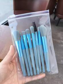 8 Pieces Makeup Brush Set And Leather Bag Mini Portable Makeup Brush Set For Beginners Beauty Tools Premium Ultra-Soft Foundation Brush, Eyeshadow Brush, Eyebrow Brush, Lip Brush, Eyeshadow Brush For Travel Convenience And Home Use,Brush Set,Makeup Brush Kit,Make Up Brush Set,Make Up Set Complete,Makeup Brush Set,Complete Makeup Kit,Brush Kit,Brushes Makeup Set,Makeup Gift Set,Set - Multicolor - View 19