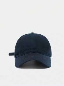 男女通用四季休闲可调节棒球帽嘻哈帽，时尚棒球帽带金属调节扣