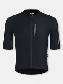 HISERWA 男士骑行服 专业竞赛骑行服 - 男士短袖高端骑行上衣 高弹力、透气、速干、吸湿排汗、贴身骑行服 多口袋骑行服，带反光细节 专业骑行服 防紫外线骑行服 高端自行车服 公路骑行服 反光 - 黑色 - 查看 2