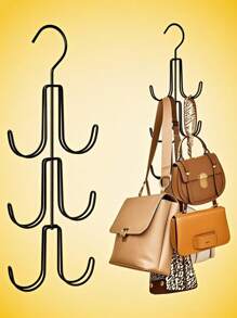 1 buc Umerașe pentru genți cu mai multe straturi Cârlige pentru curea pentru genți de mână Organizator pentru camera de verificare a casei Cârlig de depozitare pentru pungi de fier multifuncțional Organizator de saci durabil și creativ.