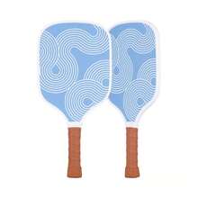 Pickle O'Joe 15.7'' Paddle And Ball Set Traditional Pickleball Paddles - 藍色漩渦 - 查看 10