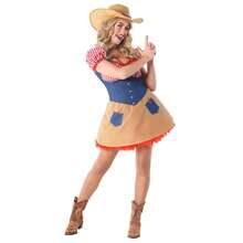 Morph Costumes Fun Shack Cowgirl Fancy Dress Costume For Women - Western Dress & Cowboy Outfit, Perfect For Halloween & Themed Parties - Brown - View 5