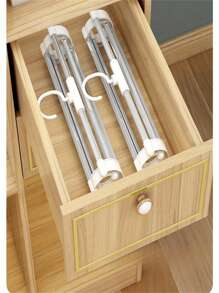 1 pezzo Gruccia multipiano in acciaio inossidabile - Organizer pieghevole per jeans, leggings e pantaloni, per armadio e cabina armadio - Facile da installare e usare - Perfetto per piccoli armadi!