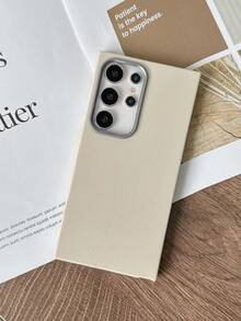 极简时尚白色、灰色、黑色仿皮纹理手机壳，防指纹、防水、防汗，超薄柔软触感，手机保护套，兼容三星、 17 Pro Max、13/14/15/16/16 Plus/16 Pro Max - 白色 - 查看 10