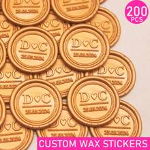 200 Pcs Wax Seals Stickers, Custom Logo Wax Stickers, Handmade Wax Seal Stickers For Wedding Invitation, Self-Adhesive Envelope Wax Stickers-Bronze,Back To School,School Supplies,Multi-Functional,Ornamental,Reusable,Modern,Colorful,Cute,Vintage,Cartoon,Kawaii,Custom,Personalized,Unique,Customized,Workers,Clients,Students,For Business/Work/Office,For School,School Supplies,Back To School,For Office,For School,For Classroom,For Teacher Gifts,For University,For Colleague,For Dorm Rooms,For Teacher,For Boys And Girls,For Teenagers,Junior High School Students,Middle School Students,High School Senior High School Students,College Students,University Students,Freshman,Sophomore,Underclassmen