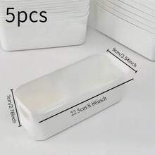 10-Pack White Plastic Storage Boxes With Dividers - Multi-Purpose Open Drawer Organizers For Nursery Rooms, Phone Cases And Bedside Essentials | Space-Saving Clear Design (White) - Hộp lưu trữ - Xem 13