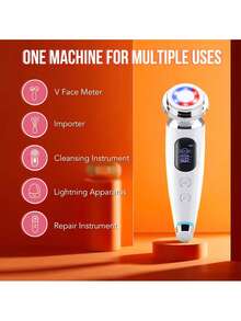 400mAh Battery Capacity Facial Massage Device With Microcurrent, RF And Lifting Functions For Skin Tightening And Beauty