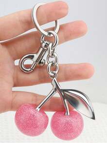 New Fashion Crystal Cherry Metal Keychain, Suitable For Daily Wear, Can Be Used As Bag Accessories, Can Be Given As Gifts To Family, Friends, Classmates, Couples, Birthday, Teachers, Valentine's Day Souvenirs - Multicolor - View 9