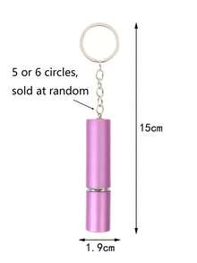 1pc/2pcs 5ml Refillable Perfume Atomizer Bottles, Rhinestone Perfume Bottle Keychain Pendant, Portable & Reusable - Multicolor - View 5