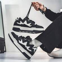 Women's Board Shoes New Fashion Small White Shoes Women's Shoes All Match Low-Top Casual Shoes - 黑色 - 查看 8